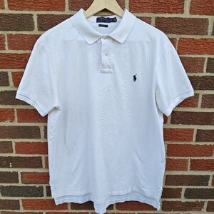 Polo Ralph Lauren Men's Short Sleeve Polo Shirt Size XL White Custom Fit